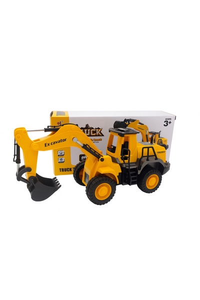 OEM Excavator de jucărie 31x13 cm cu braț mobil – Echipament de construcții m...