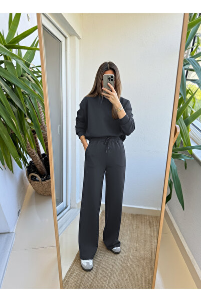 YAKAMEL طقم نسائي طويل الأكمام من المودال الناعم الفاخر