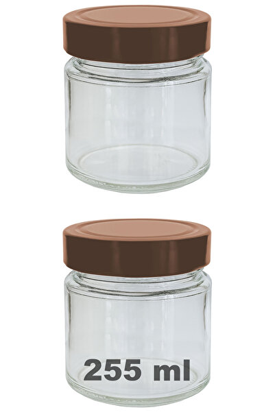 Afracam 255 ml Jar with Copper Deep Lid 255 Cc Transparent Jam, Marmalade Gla...