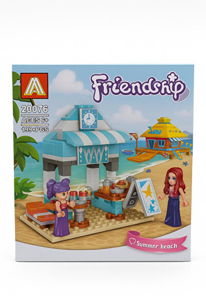 BaoBao Friendship Summer Beach Construction Set – Summer Beach for Girls, 199 pieces, 36x26.5cm
