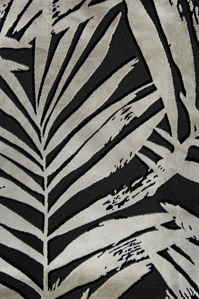 Premier Home Velvet Cushion Cover Black Beige V1 50X50