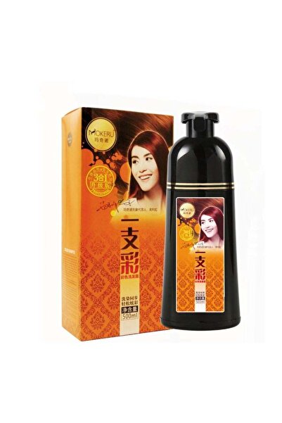 Mokeru Hair Dyeing Shampoo (Black, 500ml)