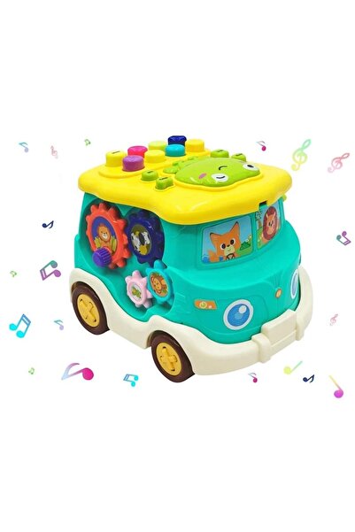 OEM Interactive Bus Toy with 6 Activities, Hammer and Sounds