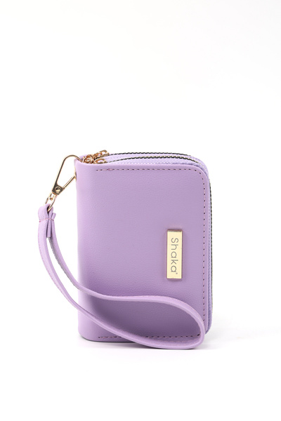SHAKA Lila Shk266 Faux Leather Wallet with 9 Compartments, Zipper Closure, Card Holder and Coin Compartment