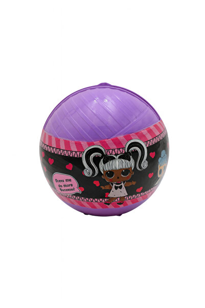 OEM Păpușă surpriză Dress Me – Minge mov gigantică 22x21 cm cu accesorii, juc...