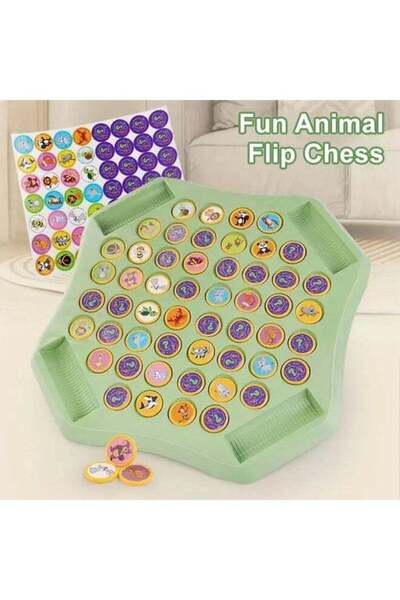 F.A.M.S لعبة الشطرنج الممتعة للحيوانات ومطابقة الذاكرة للأطفال