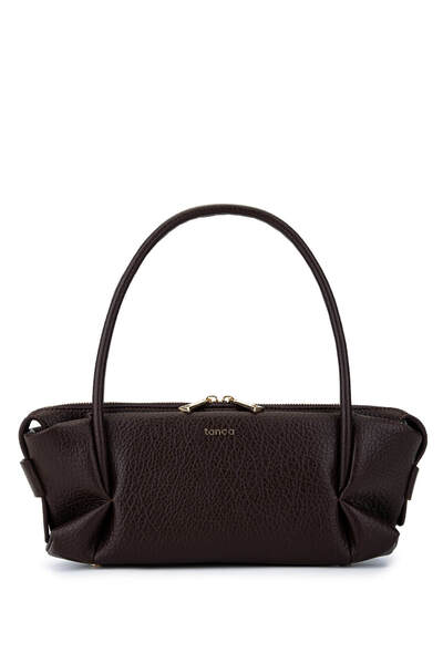 Tamer Tanca Women's Faux Leather Brown Shoulder Bag