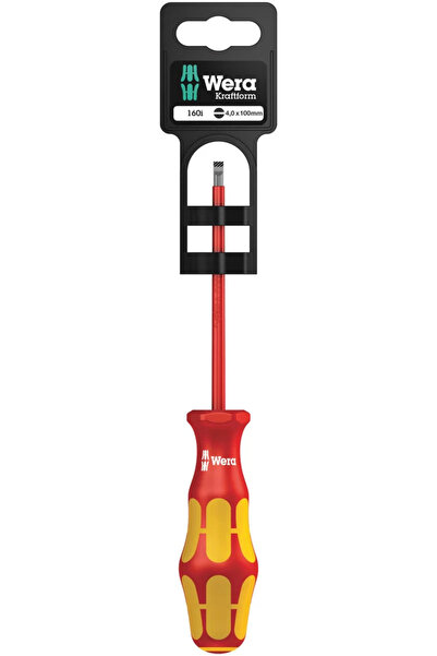 wera 160 i SB VDE Yalıtımlı Düz Tornavida, 0.8 x 4 x 100 mm