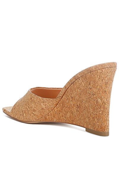 london Rag Women Cork Wedge Sandals in Natural