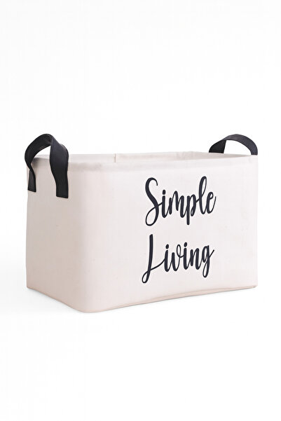 HomyJRs White Under Cabinet Laundry Children's Room Toy Organizer Folding Storage Basket Organizer 30x22x18