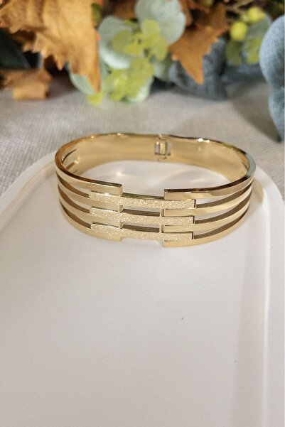 Petalia Üçlü Simli Kaburga Kelepçe Bilezik