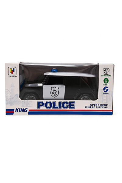 OEM Toy Police Car – 23x12.5 cm, lights, sounds, battery operated, moves