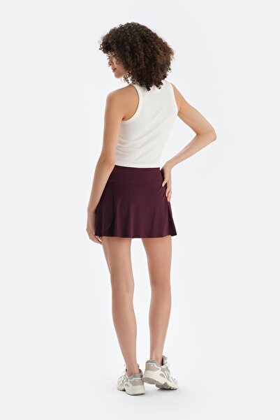 Dagi Plum Women's Waist Piped Shorts Skirt