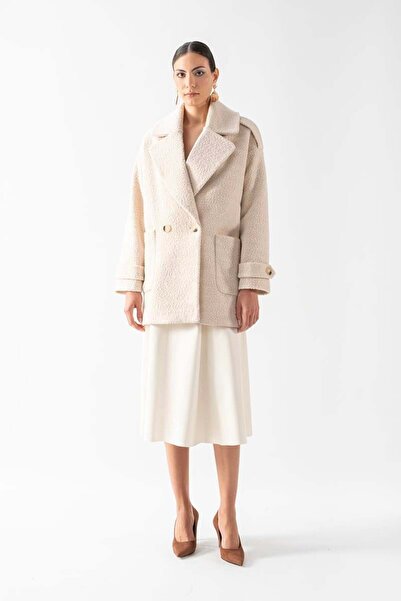 Spazio Renuccio Kruvaze Yandan Cepli Salaş Kaban BEJ