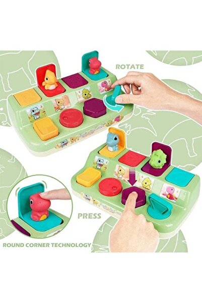 F.A.M.S Pop-Up Littles Dinosaur Activity Toy for Toddlers