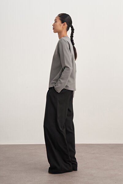 EBU Prive Γυναικείο Μακρυμάνικο Φορμάκι Καπνιστό