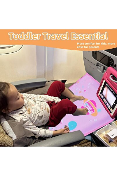 Generic Airplane Travel Bed - Extendable Plane Seat for Infants & Toddlers (Pink)