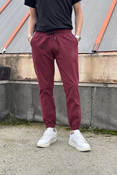 inpool Pantaloni pentru bărbați, cu talie și picioare elastice, de înaltă calitate, țesut din gabardină, din bumbac, pantaloni jogger 270-2