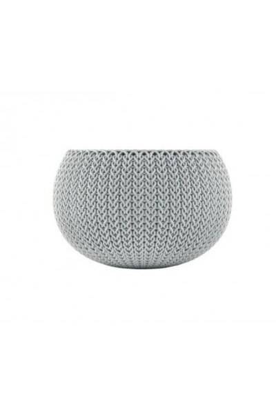 Keter Cozies M Cloudy plant pot, grey, 9.4 L