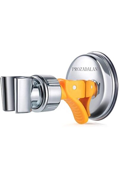 PROZADALAN Shower Head Holder with Suction Cup, Adjustable 360°, ABS+PVC, Yellow