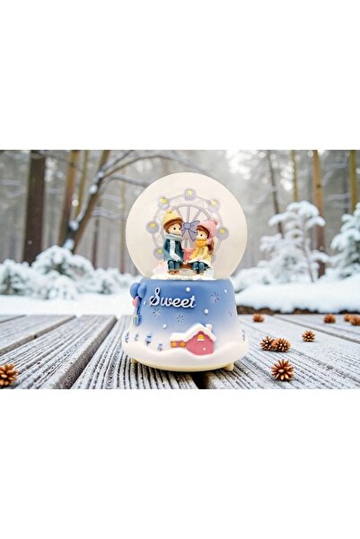 Kuzey Tacı Dönme Dolap ve Kışlık Aşıklar Temalı Müzikli Kar Küresi - "Sweet" ...