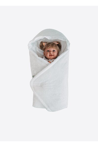 kitikate Pearly Hug Swaddle White