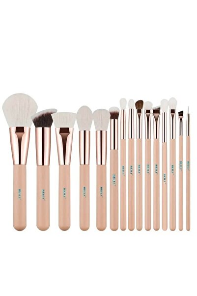 BEILI Set of 15 make-up brushes Cream