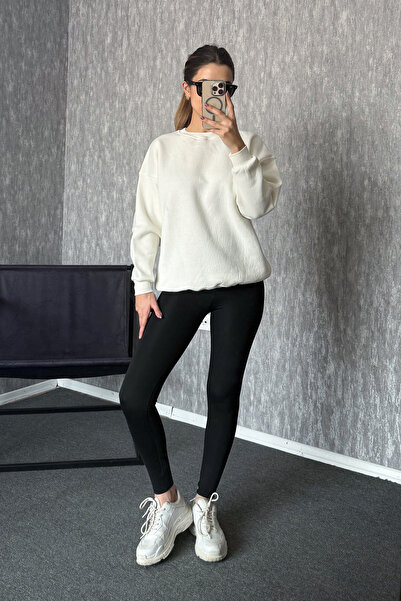 ModaPlaza Γυναικείο φούτερ 3 κλωστών Oversize 21620