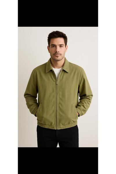 maroni Men's Gabardine Jacket Casual Clip Easy Matching