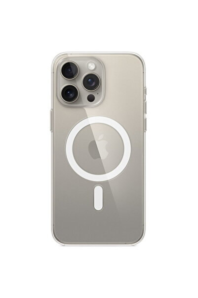 Apple Clear Case with MagSafe for iPhone 15 Pro Max, Transparent