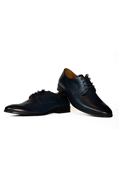 Riva Pantofi bărbătești din piele, Mancini, albaștri - 2964