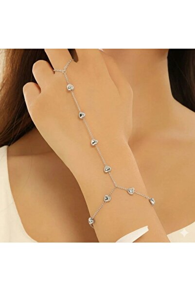 Shiklik ساعة نسائية أنيقة بتصميم قلب مع سلسلة وتفاصيل مفصلة