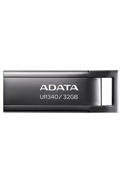 Adata USB Stick 32GB – USB 3.2, Speed 100MB/s, Metal Case, Fast Transfer, UR340, Metallic Black