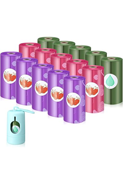 Nnewvante 16 لفة إعادة تعبئة (240 كيس حفاضات للاستخدام مرة واحدة) مع موزع أكي...