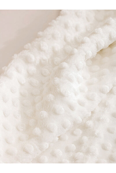 LC Waikiki Lcw Home Ma Bella Ecru Wellsoft Bud Patterned Baby Blanket 90X110 cm