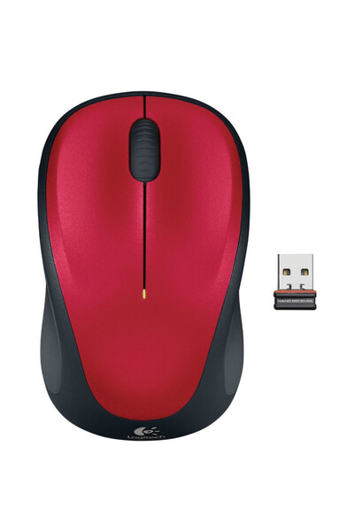 logitech Wireless Mouse M235, Red