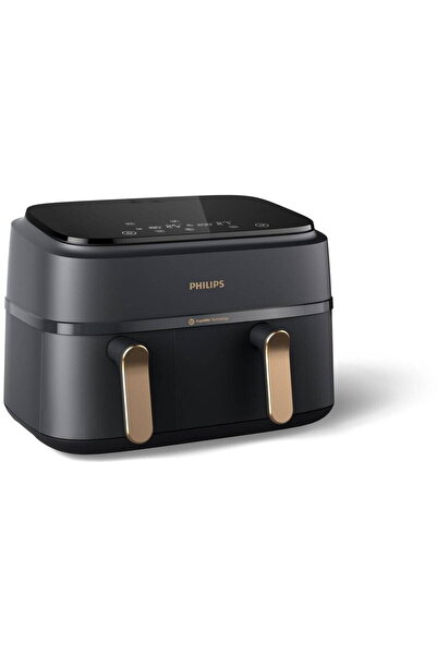 Philips Double hot air fryer Series 3000 NA352/00, 3kg, 9l, 2750W, black-gold