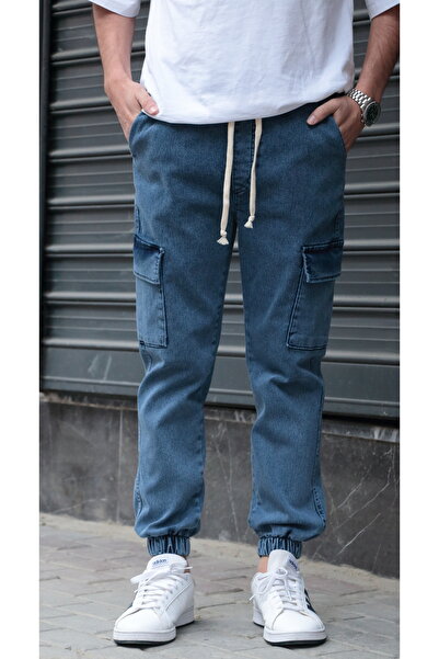 green poll Чоловічі джоггер-штани з боковими кишенями, еластичним поясом і манжетами, що можна прати