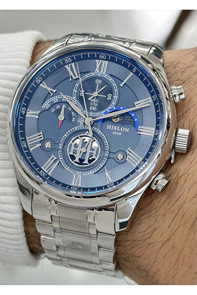 Hislon Orijinal Çelik Kordon Erkek Kol Saati ILKTM113S-11SS