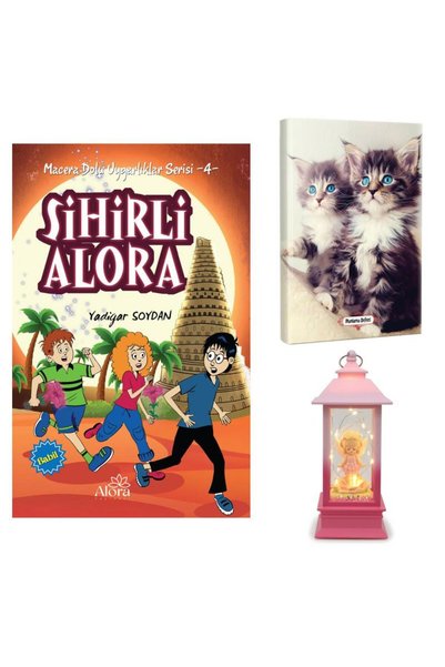 HalkKitabevi Sihirli Alora - Maviş Kediler Planning Notebook and Angel Girl T...