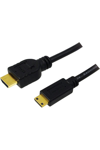 LogiLink HDMI (T) to Mini-HDMI (Type C)(T) video adapter cable, 1.5m, gold-plated connectors, maximum resolution 4K D