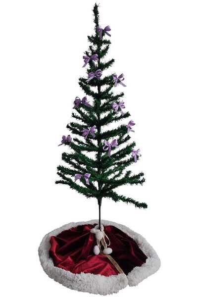 MODA NUR 12 bucăți de panglică liliac, cu fundă de brad de Crăciun. Ornamente...