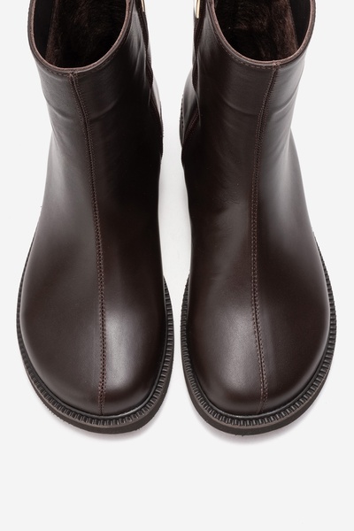 LuviShoes Lucano Brown Skin Genuine Leather Women's Boots