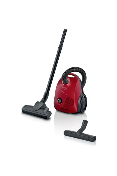 Bosch Series 2 BGBS2RD1H bagged vacuum cleaner, hygienic filter, 3.5L bag capacity, 10-year motor warranty