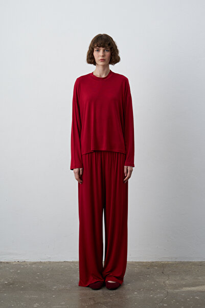 Maison De Pure Bella Uzun Kollu Kısa Form Bluz