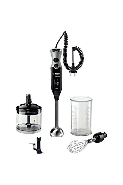 Bosch Hand mixer set, Bosch, MSM67170, 12 speed settings, Turbo level, 750 W, Black/Grey