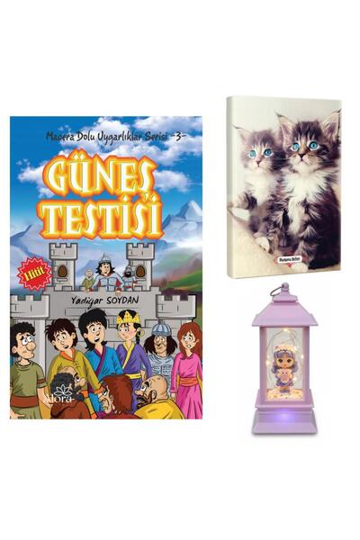 Halk Kitabevi Sun Test - Blue Cats Planning Notebook and Girl with Toy Piglet...