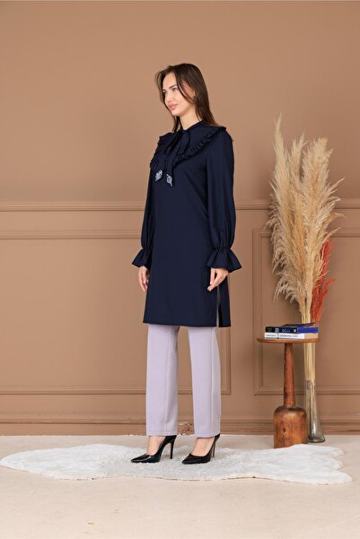 Modaviki Asel Tunic Navy Blue Elb84