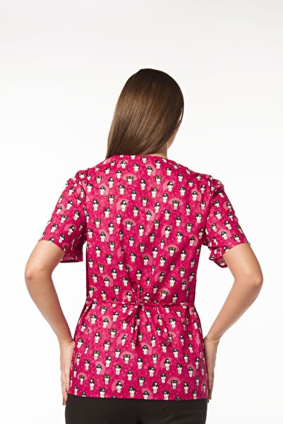 Femina Medical Kult 100% cotton medical blouse with Printed for women