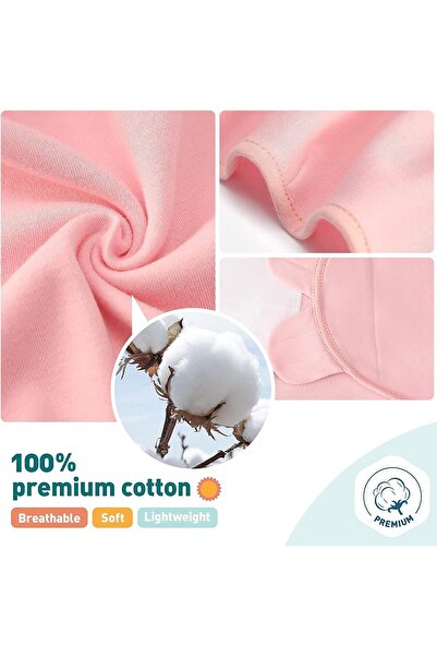 Generic Baby Swaddle Blanket Set, Adjustable Cotton Swaddles for Newborns, Pack of 2